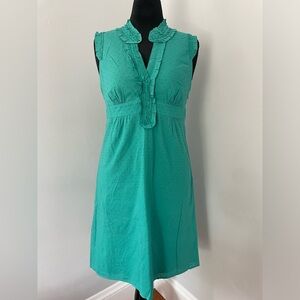 LOFT - Sleeveless Turquoise Dress - Size 10 - EUC